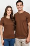 KAMPANYALI UNİSEX  TEK DÜZ  TİŞÖRT  Acı Kahve