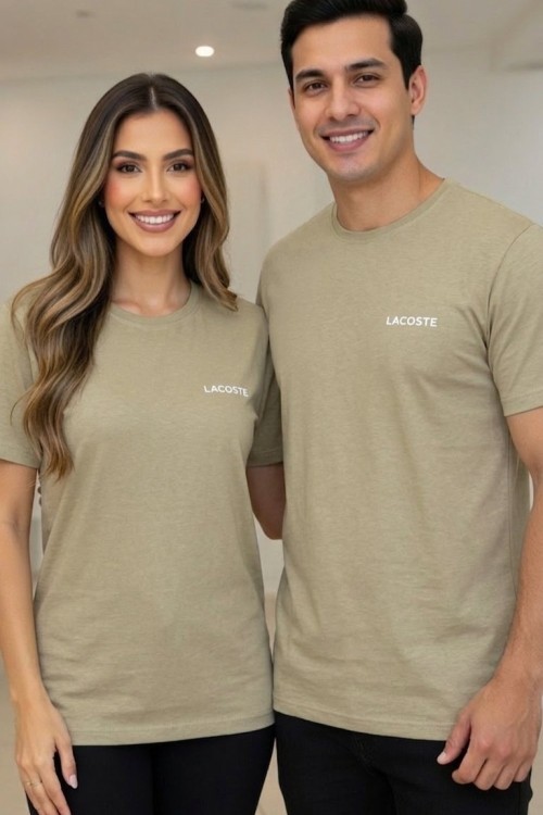 KAMPANYALI UNİSEX LACOSTE TEK TİŞÖRT  Yeşil