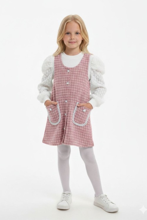 BALON KOL CEPLİ DÜĞMELİ  SLOPET Gül