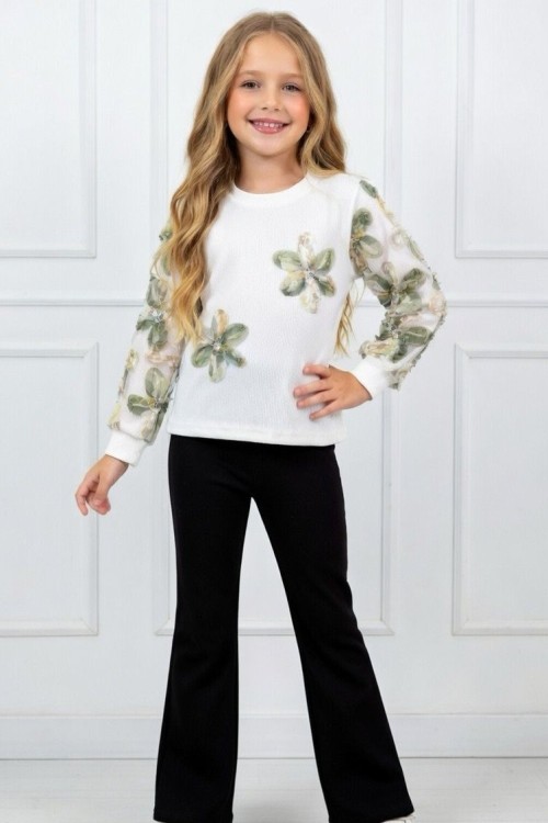 BADİSİ ZAMBAKLI ALT İSPANYOL İKİLİ TAKIM Beyaz