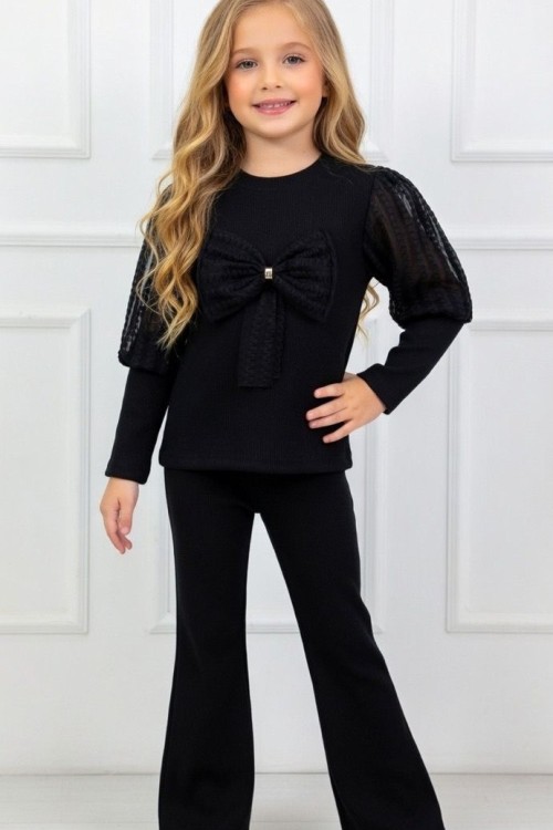 BALON KOLLU ORTASI FİYONKLU FİTİLLİ TAKIM  Siyah