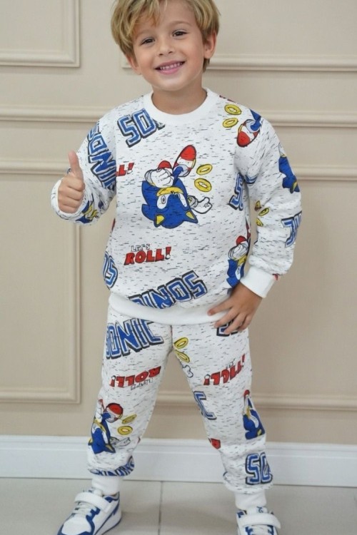 KÜÇÜK UYGUN SONİC MEVSİMLİK TAKIM  Beyaz