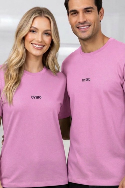 KAMPANYALI UNİSEX TEK OYS TİŞÖRT  Pembe