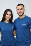 KAMPANYALI UNİSEX COLOMBİA BEYAZ YAZILI  TEK TİŞÖRT  Koyu Mavi