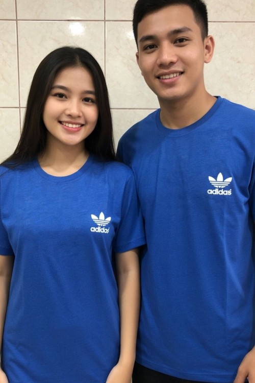 KAMPANYALI UNİSEX AÇIK ADİDAS TEK TİŞÖRT  Koyu Mavi