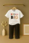 GARSON BOY BİG DREAM ALT ÇİLEK KUMAŞ KISAKOLLU TAKIM  Siyah