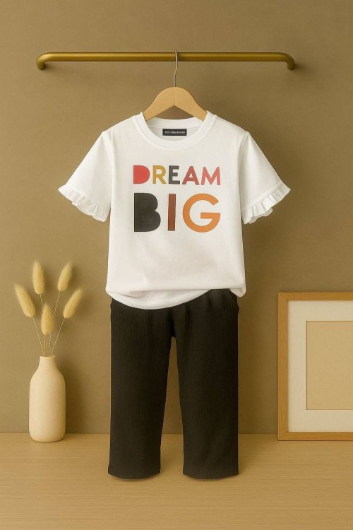 GARSON BOY BİG DREAM ALT ÇİLEK KUMAŞ KISAKOLLU TAKIM  Siyah