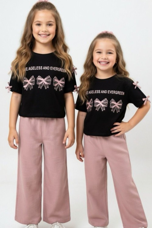 LOVE AGELESS 3 FİYONKLU KISAKOLLU TAKIM  Gül