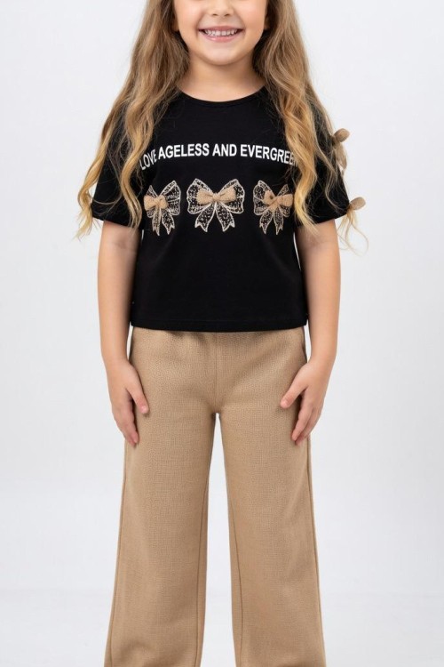 LOVE AGELESS 3 FİYONKLU KISAKOLLU TAKIM  Bej