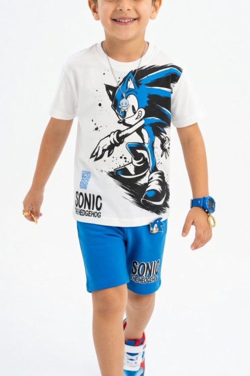 SONİC THE HEDGEHOG ŞORTLU TAKIM  Mavi