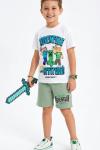 ADVENTURE MİNECRAFT ŞORTLU TAKIM  Yeşil