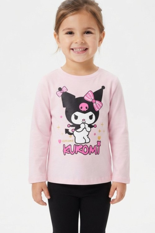 UTANAN KUROMİ UZUN KOL TEK SWEET  Somon