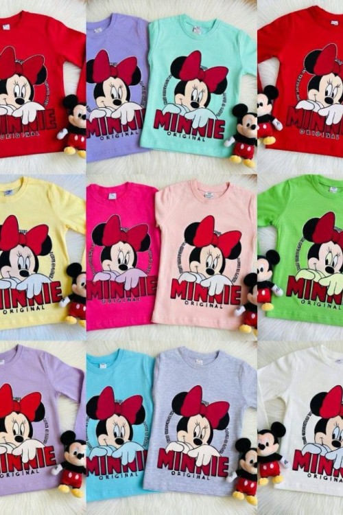 MİNNİE ORGİNAL UZUN KOL TEK SWEET  Mavi