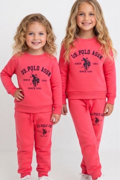 2 İP ŞARDONLU US POLO ASSN EŞOFMAN TAKIMI  Nar