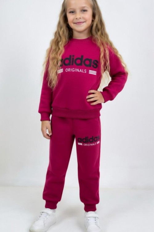 2 İP ŞARDONLU ADİDAS OGINALS EŞOFMAN TAKIMI  Fuşya