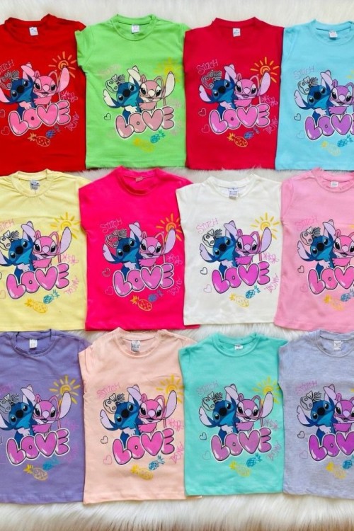 STİTCH LOVE UZUN KOL TEK SWEET  Lila