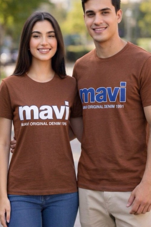 KAMPANYALI KÜÇÜK MAVİ 1991 YAZILI TEK TŞÖRT  Kahverengi