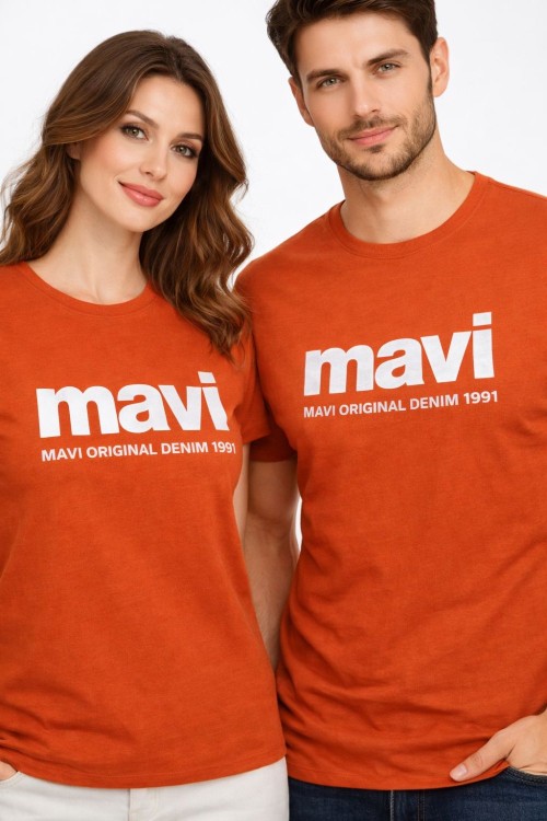 KAMPANYALI KÜÇÜK MAVİ 1991 YAZILI TEK TŞÖRT  Kiremit