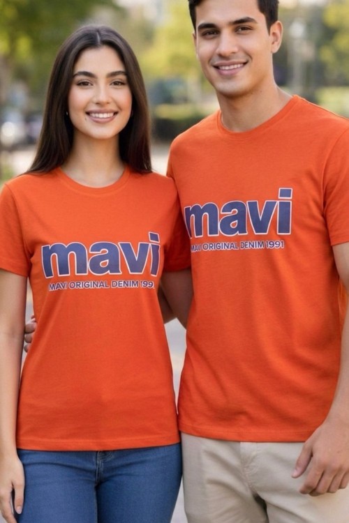 KAMPANYALI KÜÇÜK MAVİ 1991 YAZILI TEK TŞÖRT  Turuncu