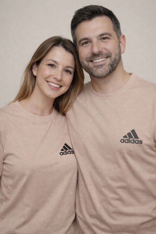 KAMPANYALI UNİSEX KAPALI ADİDAS TEK TİŞÖRT  Somon