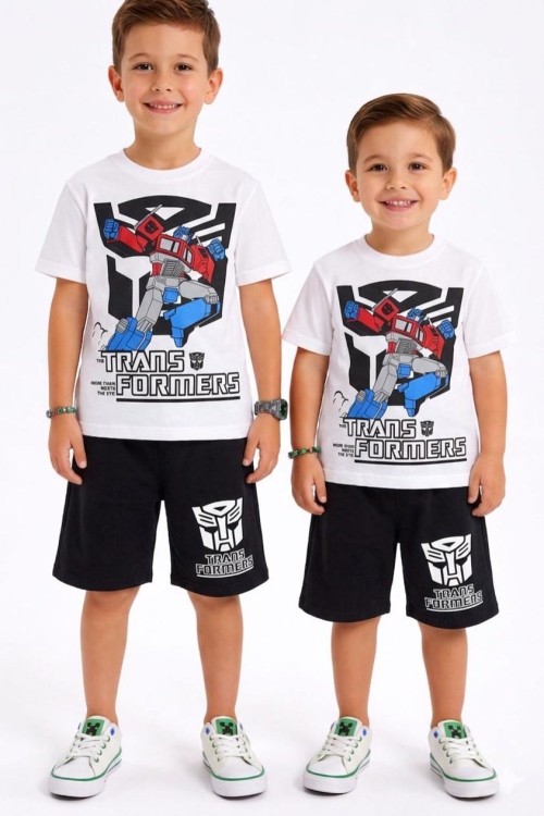 TRANS FORMERS ŞORTLU TAKIM  Siyah