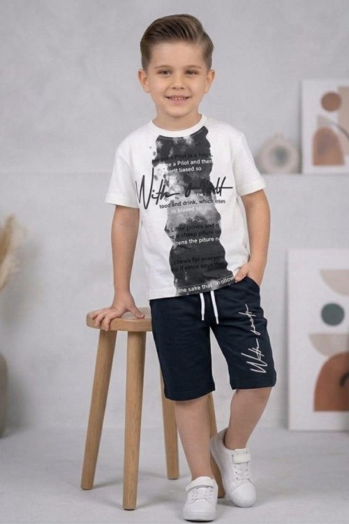 WİTH GOOTR CEPLİ ŞORTLU TAKIM  Siyah