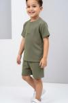 GARSON BOY JUST BE YAZILI ŞORTLU TAKIM  Yeşil