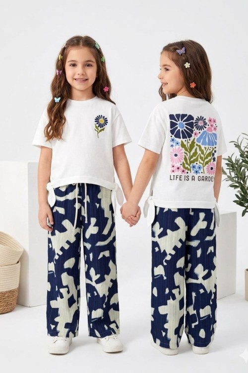 ÖNÜ PAPATYA SIRT BASKILI YANDAN BAĞLAMALI İSPANYOL TAKIM Lacivert