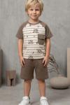 IT WİLL ALL BE YAZILI CEPLİ ŞORTLU TAKIM  Kahverengi