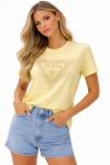 GUESS SORU İŞARETLİ TAŞLI TEK TŞÖRT  Sarı