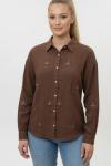 AYICIK NAKIŞLI MÜSLİN GÖMLEK  Kahverengi