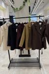 DÜĞMESİZ ÖNDEN BAĞLAMALI BLAZER KADIN  CEKET  Kahverengi
