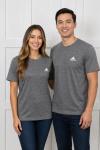 ÇİZGİLİ ADİDAS DÜZ TŞÖRT  Koyu Gri