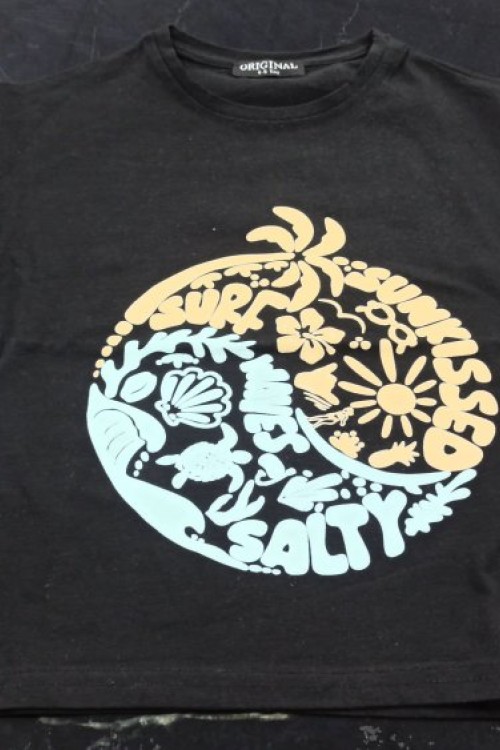 MEZAT SURF SALTY TİŞÖRT  Siyah