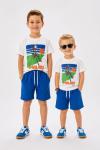 MALIBU BABY CEPLİ  ŞORTLU TAKIM  Mavi