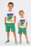 MALIBU BABY CEPLİ  ŞORTLU TAKIM  Yeşil