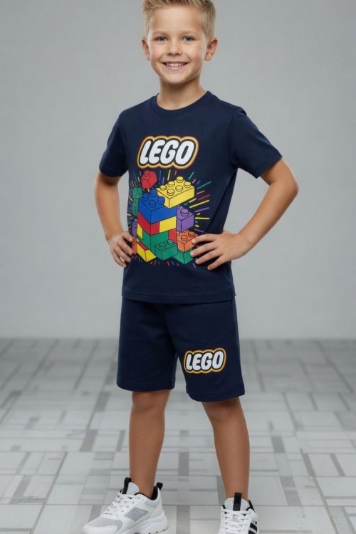 LEGO BASKILI ŞORTLU TAKIM  Lacivert