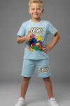 LEGO BASKILI ŞORTLU TAKIM  Mavi