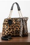 STYLE LEOPAR FULARLI ÇANTA Leopar