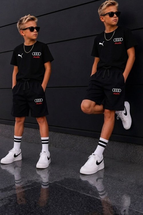 UYGUN KÜÇÜKLER AUDİ ŞORTLU TAKIM  Siyah