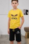 UYGUN KÜÇÜKLER FENDİ ŞORTLU TAKIM Sarı