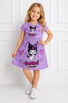 KUROMİ KALPLİ PENYE ELBİSE Lila