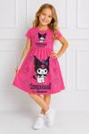 KUROMİ KALPLİ PENYE ELBİSE Pembe