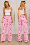 HELLO KITY DESENLİ TEK KADIN PİJAMA ALTI  Pembe