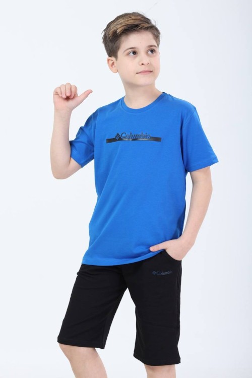 GARSON BOY COLOMBİA ŞORTLU TAKIM  Mavi