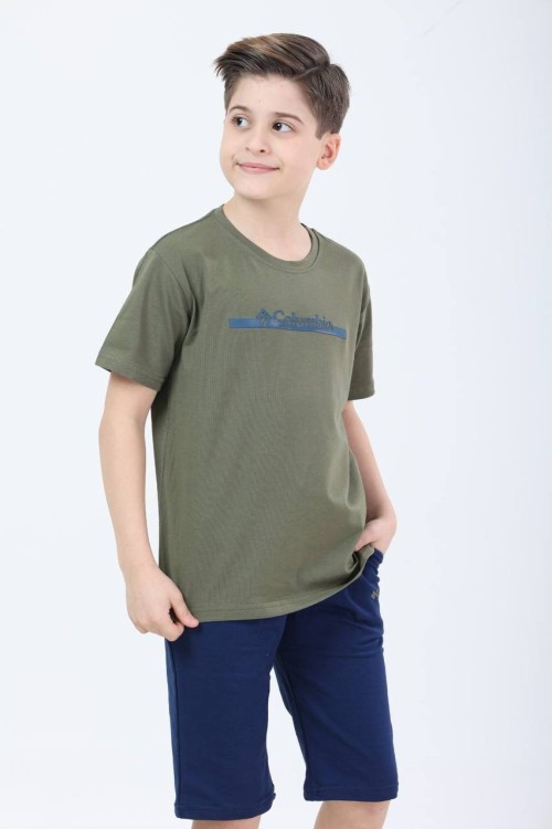 GARSON BOY COLOMBİA ŞORTLU TAKIM  Haki