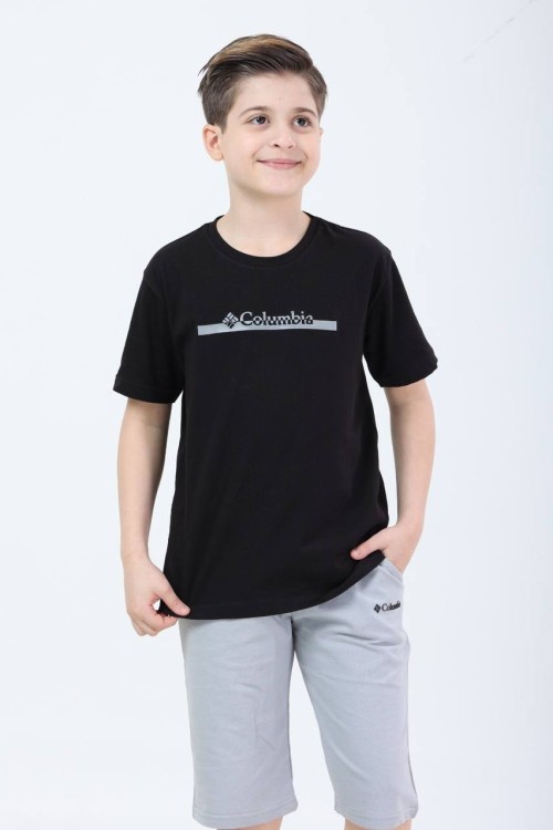 GARSON BOY COLOMBİA ŞORTLU TAKIM  Siyah