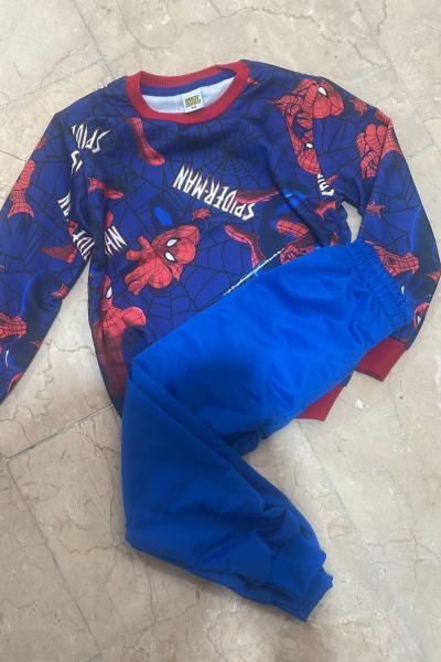 2 İP SPIDERMAN ERKEK EŞOFMAN TAKIMI  Mavi
