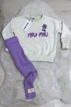 3 İP MIUMIU TAYTLI TAKIM Lila