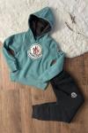 3 İP MONCLER POLAR EŞOFMAN TAKIMI  Yeşil